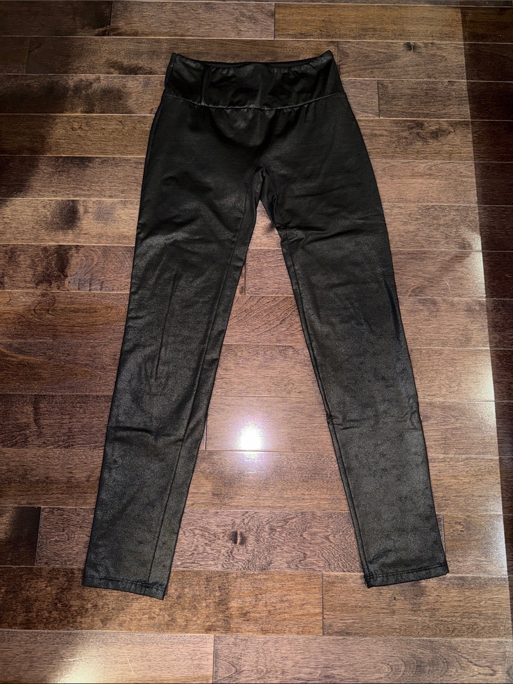 Calzedonia Women’s Black Faux-Leather Leggings